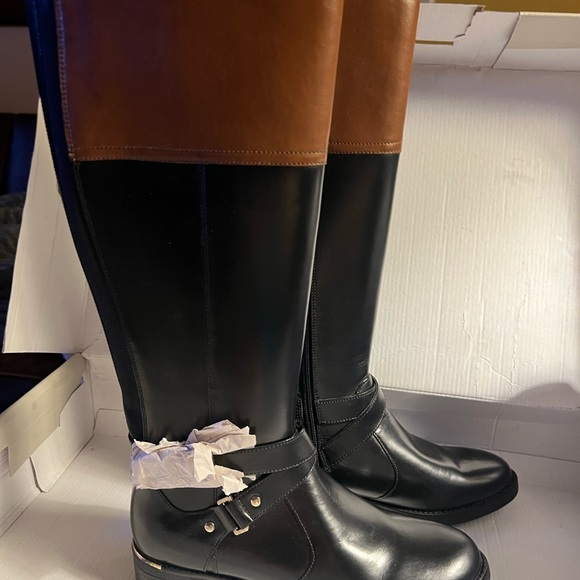 BANDOLINO “TALL” BLK/BRN Multi-LEATHER 🐎Jimani Riding Boots NEW w/or without Box - Picture 13 of 16